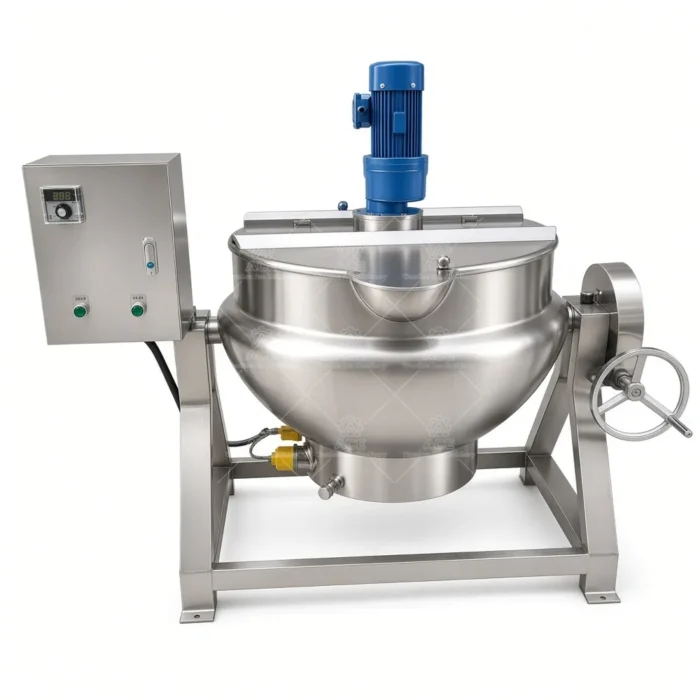 Tilting Electric Jacketed Cooking Kettle with Mixer - รูปภาพ 2