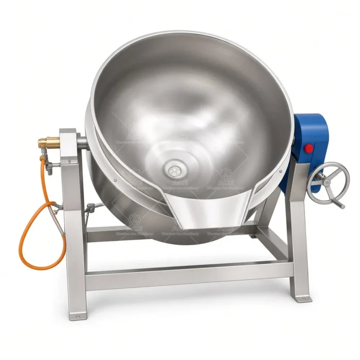 Tilting Electric Jacketed Cooking Kettle with Mixer - รูปภาพ 4
