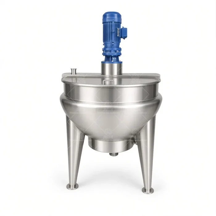 Tilting Electric Jacketed Cooking Kettle with Mixer - รูปภาพ 6