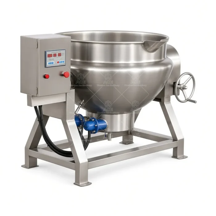 Jacketed Kettle Cooker with Agitator for Jam, Caramel & Sugar - Image 6