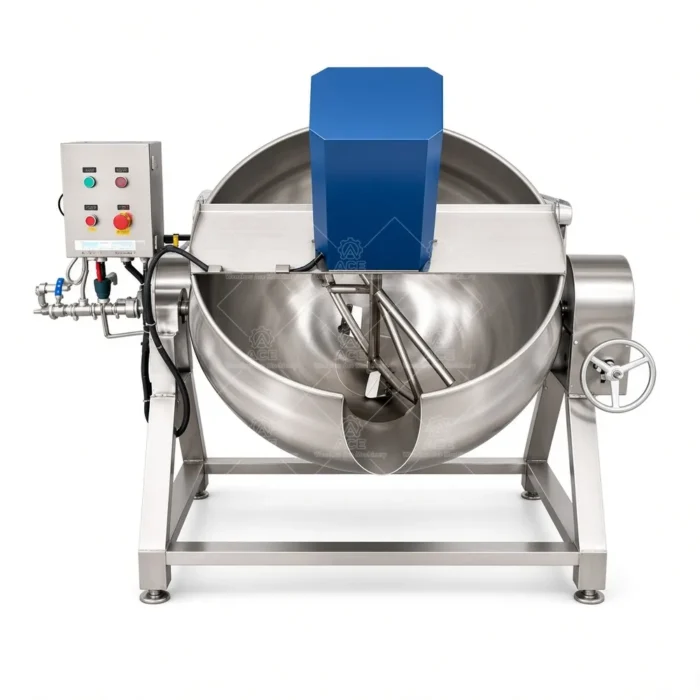 Jacketed Cooking Kettle with Mixer for Sauce, Soup and Jam - Imagen 4