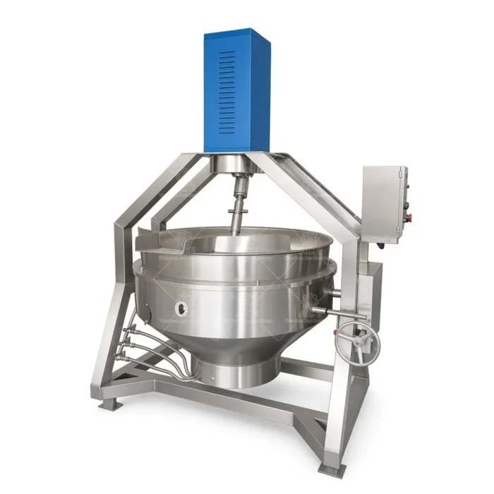 Jacketed Cooking Kettle with Mixer for Sauce, Soup and Jam - Imagen 6