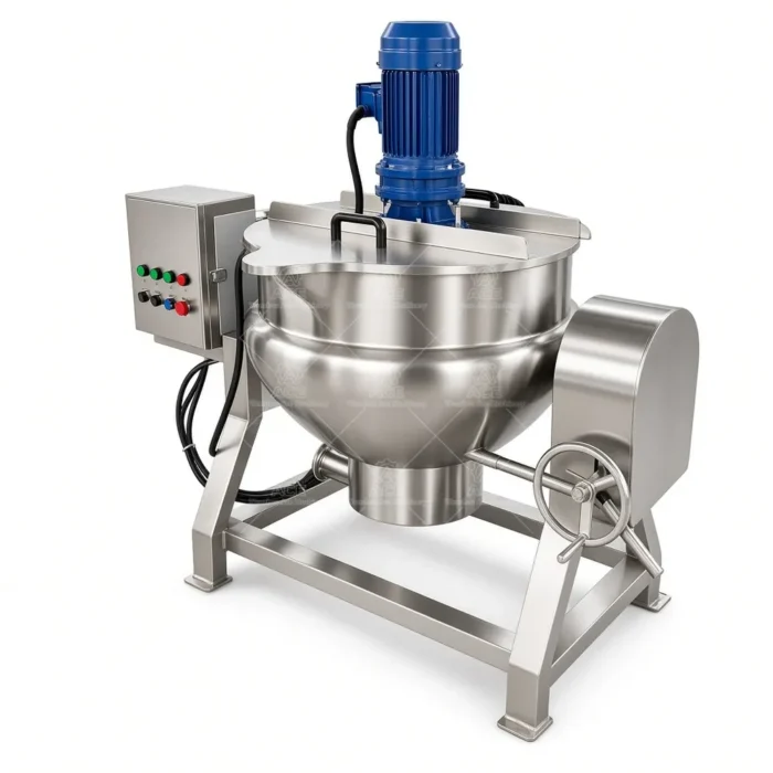 Vertical Gas-Heated Jacketed Kettle for Date Jam and Food Processing - Ảnh 5