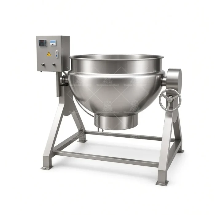 Vertical Gas-Heated Jacketed Kettle for Date Jam and Food Processing - Ảnh 6