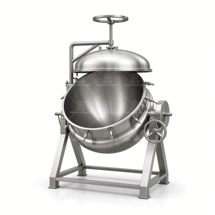 316 Stainless Steel Electric Stirring Jacketed Kettle - Ảnh 5