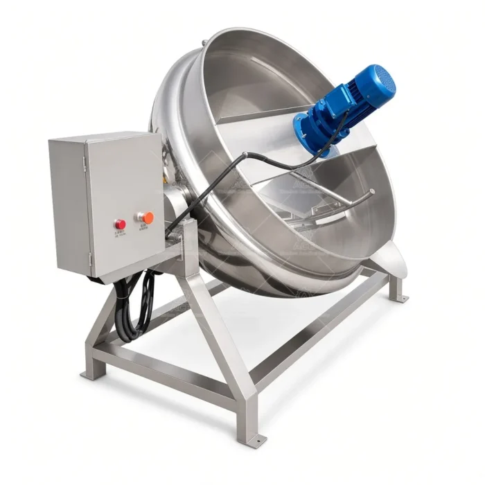 Jacketed Cooking Kettle with Mixer for Food Processing - รูปภาพ 3