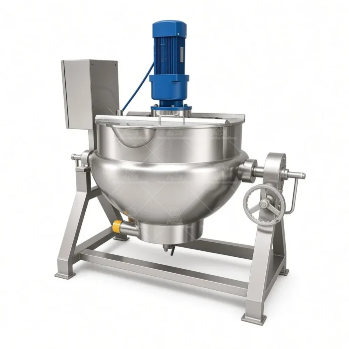 Tilting Jacketed Cooking Kettle for Commercial Food Processing - Ảnh 4