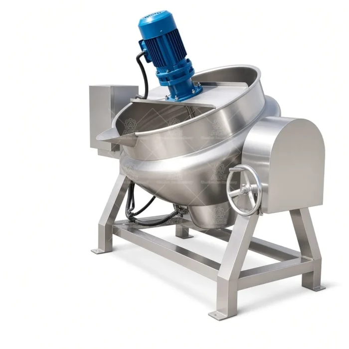 Tilting Jacketed Cooking Kettle for Industrial Food Processing：圖片 2