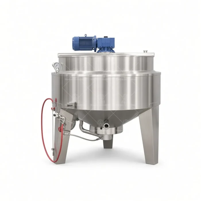 Tilting Jacketed Cooking Kettle for Industrial Food Processing：圖片 6