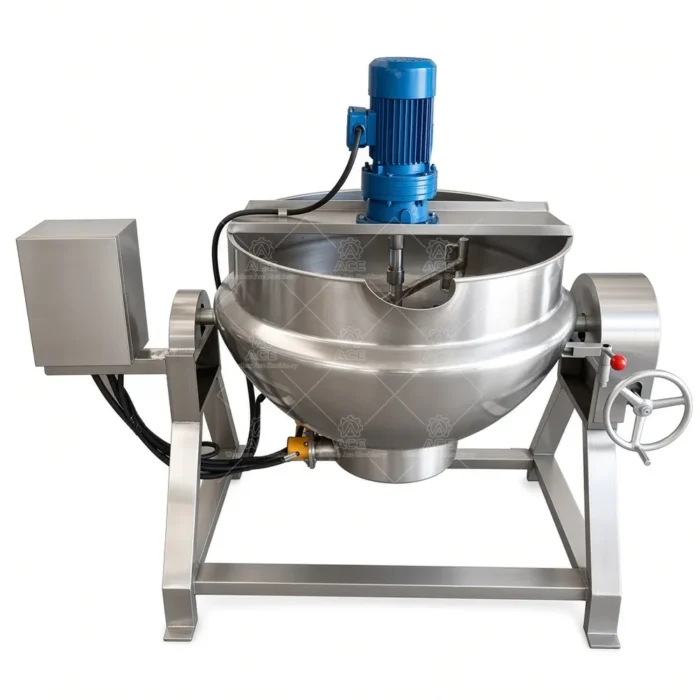 Commercial Jacketed Cooking Kettle for Jam, Sauce and Food Processing - Image 5