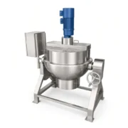 Commercial Jacketed Cooking Kettle with Mixer Electric Steam or Gas Heating：圖片 3