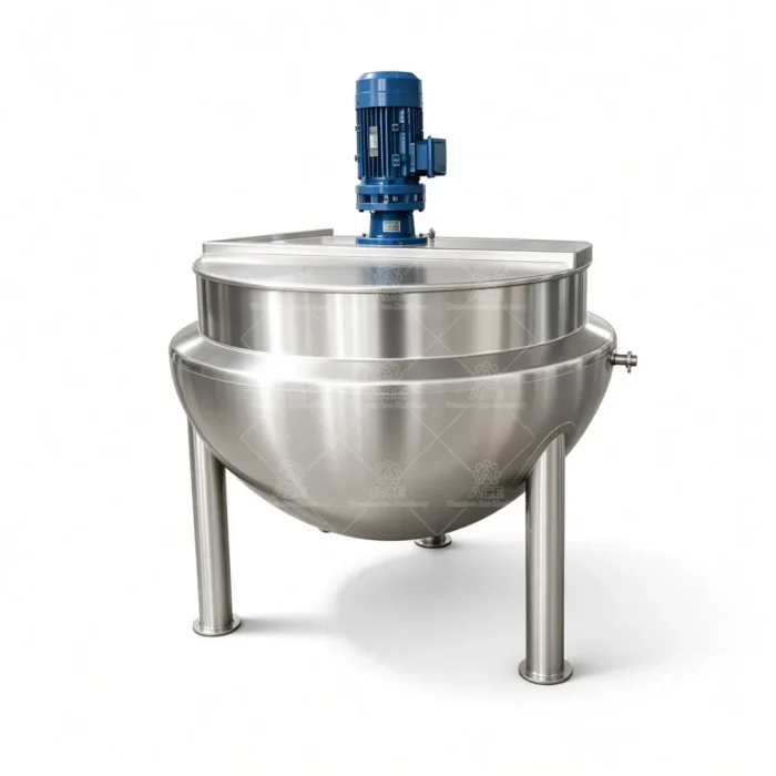 500L Jacketed Kettle for Tomato Paste, Sauce and Jam Cooking - Imagem 4