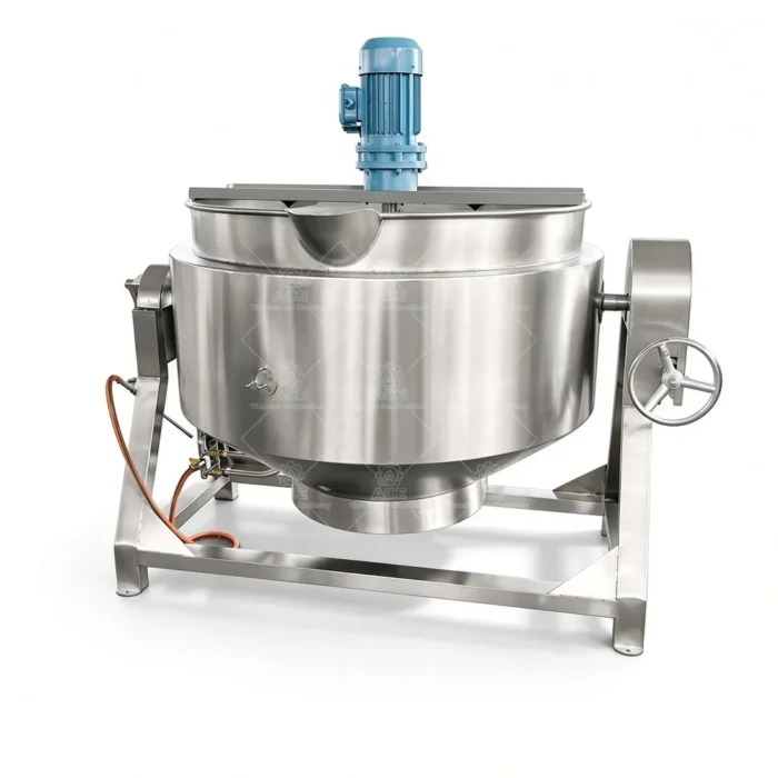 Gas-Heated Jacketed Kettle for Chili Paste, Meat Filling & Food Production - Ảnh 2
