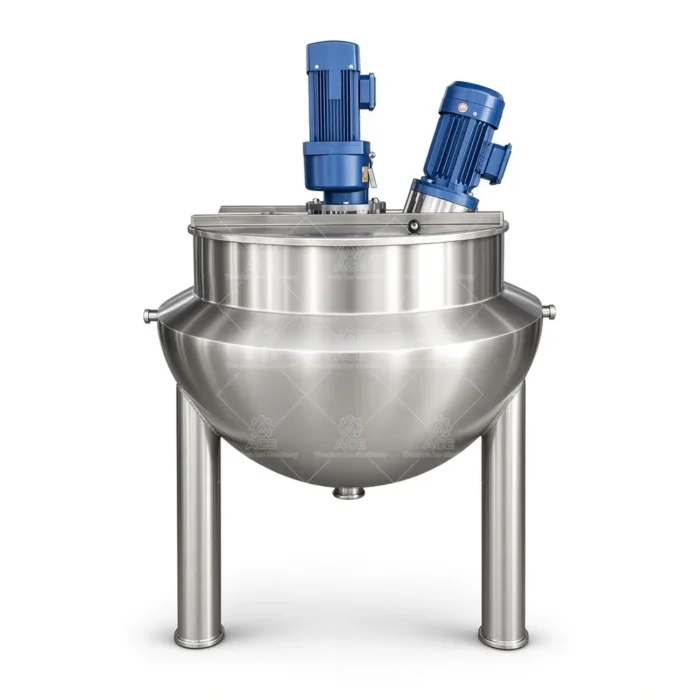 Gas-Heated Jacketed Cooking Kettle for Sauce, Soup & Jam Processing - Gambar 4