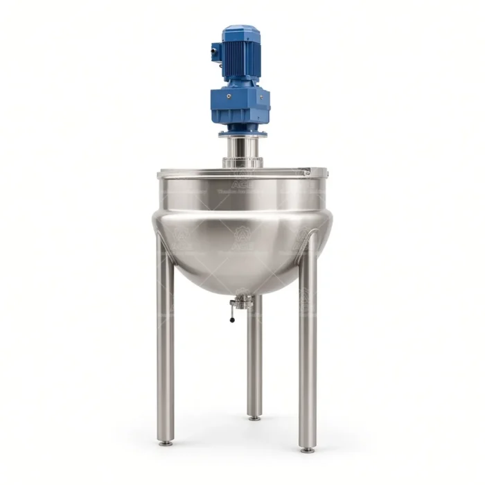 Commercial Jacketed Kettle with Mixer 304 316L Gas Steam Electric - รูปภาพ 5