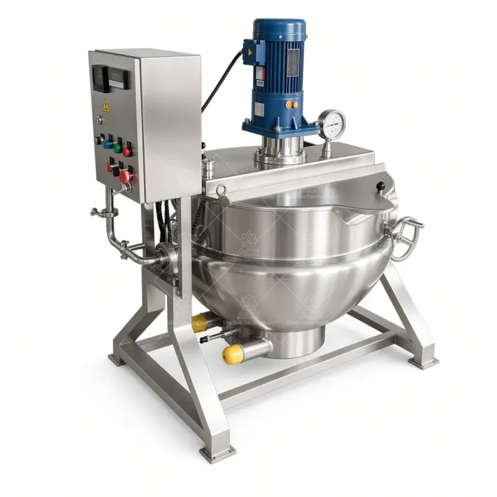 Commercial Jacketed Cooking Kettle with Electric or Steam Heating - 이미지 5