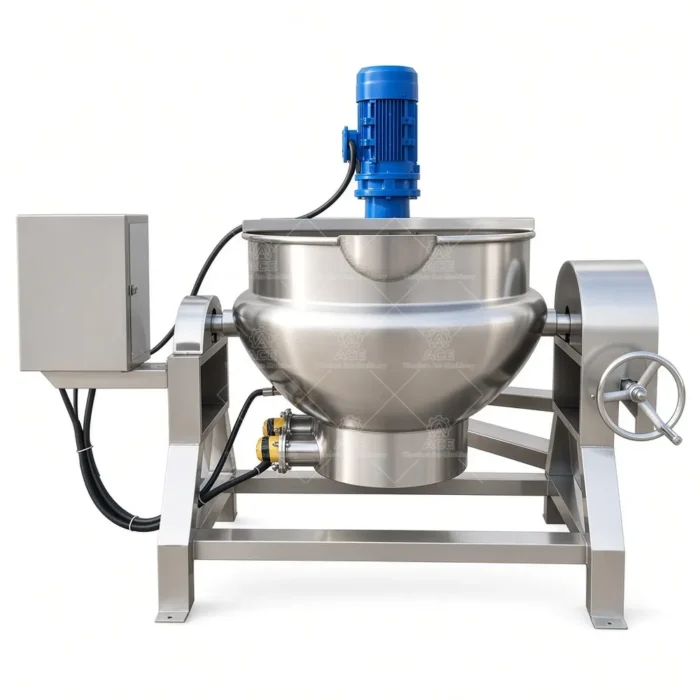 Industrial Tilting Jacketed Kettle for Food Processing - Image 3