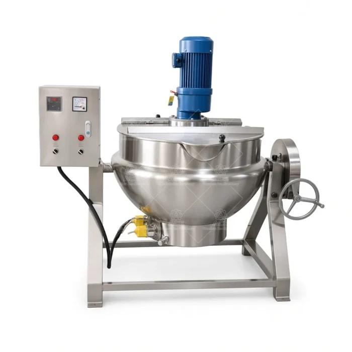 Industrial Jacketed Kettle with Agitator for Beans and Food Processing - Ảnh 4
