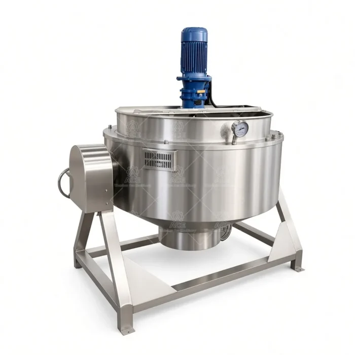 Industrial Tilting Jacketed Kettle for Food Processing - Image 5