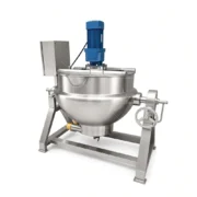 Commercial Jacketed Kettle with Agitator Tilting and Steam Heating - 图片 5