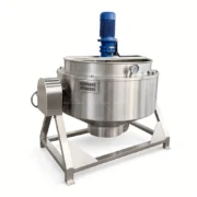 Industrial Jacketed Cooking Kettle with Tilting and Mixer Options - Imagem 5