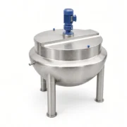 Commercial Jacketed Cooking Kettle with Mixer for Food Processing - Image 4