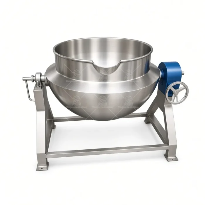 Industrial Jacketed Cooking Kettle, 50–1000L, Multiple Heating Options - 이미지 3