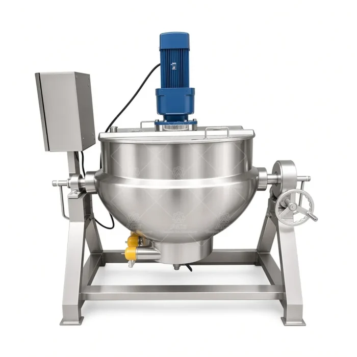 Industrial Jacketed Kettle with Mixer for Sauce Cooking - 이미지 2