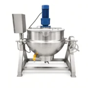 Gas-Heated Jacketed Kettle with Mixer for Food Processing - Imagem 5