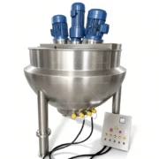 Electric Heating Jacketed Kettle with Stirrer for Food Processing - Image 4