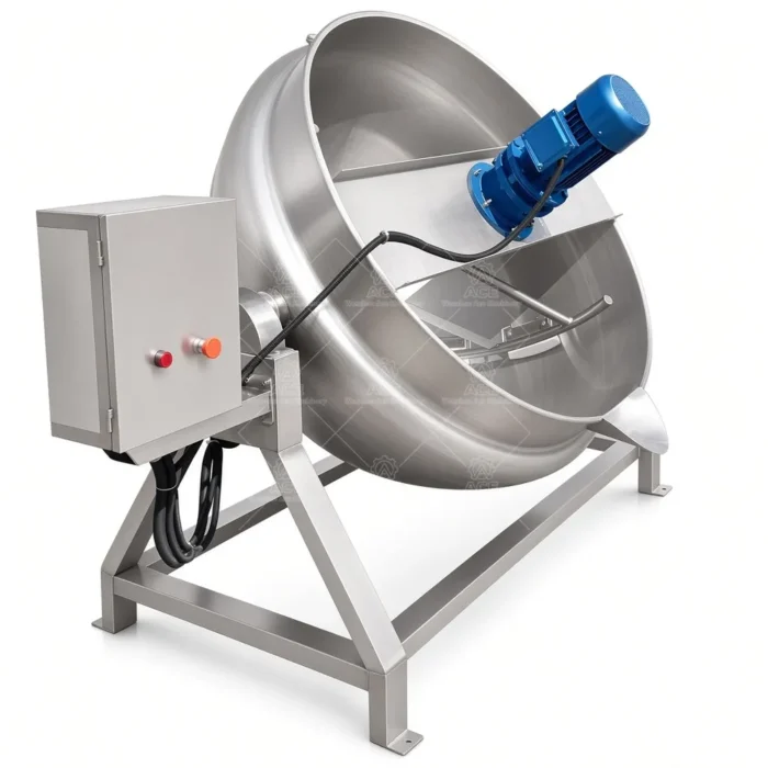 Electric Jacketed Cooking Kettle with Agitator Mixer - 이미지 4