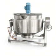 Industrial Tilting Jacketed Cooking Kettle with Agitator - Image 2