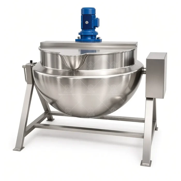 Jacketed Cooking Kettle with Agitator for Caramel, Jam & Sauces - Image 4