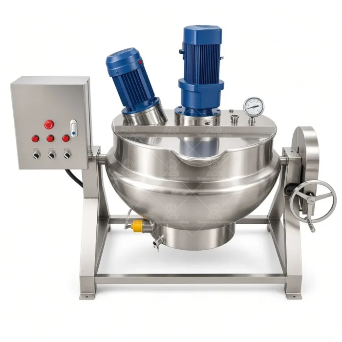Jacketed Cooking Kettle with Agitator for Caramel, Jam & Sauces - Image 6