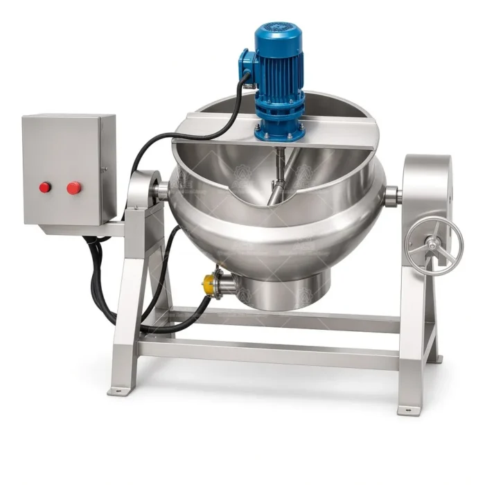 Small Electric Steam Jacketed Kettle with Tilting Basket - 이미지 6