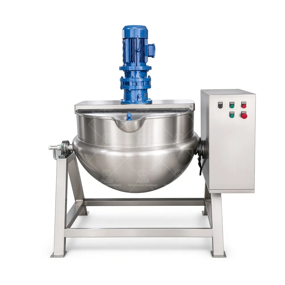 Jacketed Cooking Kettle with Agitator for Mayonnaise and Tomato Sauce