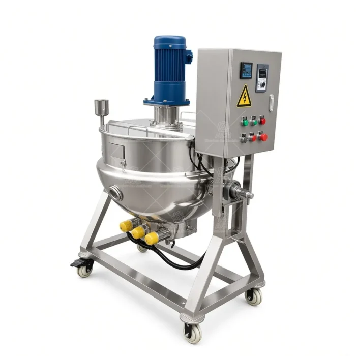 Automatic Stirring Jacketed Cooking Kettle for Food Processing - Image 4