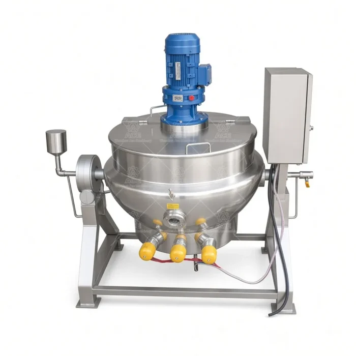 Industrial Jacketed Kettle for Jam Sauce Candy and Food Processing - 이미지 2