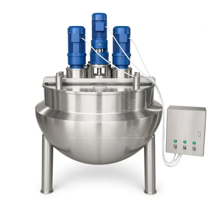 Industrial Jacketed Kettle for Jam Sauce Candy and Food Processing - 이미지 6
