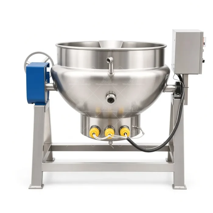 Electric Double-Jacketed Cooking Kettle for Caramel Production - Image 2