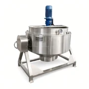 Steam-Heated Jacketed Kettle with Bottom-Mounted Mixer for Jam - Image 4