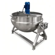 Tilting Jacketed Kettle with Mixer for Sauce Production - Image 2