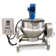 Electric Jacketed Cooking Kettle for Industrial Food Processing - Ảnh 3
