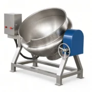 Industrial Jacketed Cooking Kettle with Mixer for Curry Paste - Gambar 5